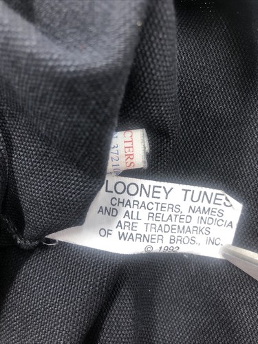 Looney Tunes Bugs Daffy Taz Tweety+ Bag/ Tote 1992 Black - Picture 18 of 20