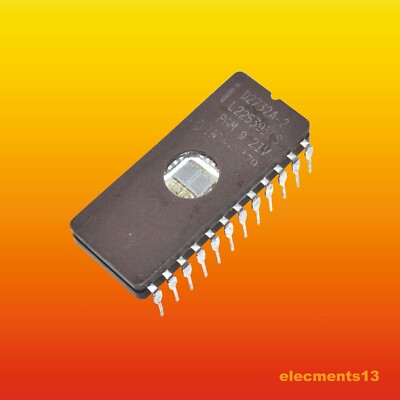 Lot De 20 Mémoires EPROM NEC D2716D - 16 Kbits - Boîtier CDIP24 - UV Effaçables - Occasion Testées