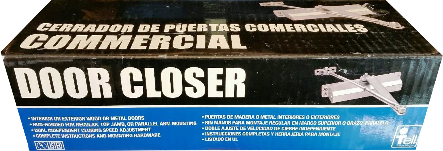 3x Tell Commercial Door Closer 300 Series Dc100001 Size 3 for sale