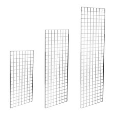 MESH GRIDWALL MESH PENEL SIZE (4,5,6,7,8) FEET,  WALL BRACKET & JOINING CLIPS
