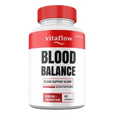 VitaFlow Blood Balance, Max Strength Supplement, Vita Flow Capsules (1 Pack)