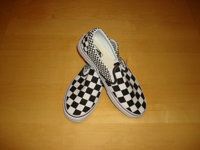 vans slip on mix checker