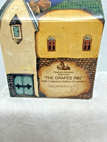 3 Dept 56 Charles Dickens Christmas Dorothy's GRAPE INN CROWN CRICKET Set 1 - Picture 9 of 12