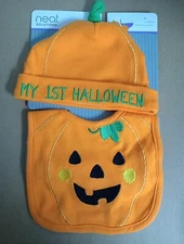 Neat Solutions My First Halloween Set  of Bib and Hat 