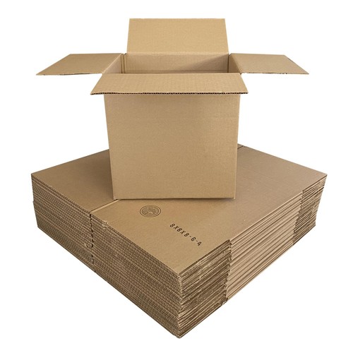 UOFFICE Multi-Depth Corrugated Boxes 8" x 8" x 8" Bundle 25 Cube Boxes - Picture 7 of 12