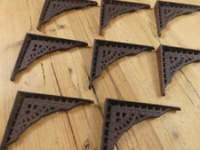 8 Antique Style Shelf Brace Wall Bracket Cast Iron Brackets SMALL 5 x 4 Restore