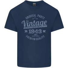 Vintage Year 83rd Birthday 1943 Mens Cotton T-Shirt Tee Top