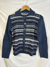 Vintage KAREN SCOTT Womens Button Sweater Cardigan Embroidery Size Medium