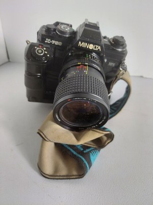 Minolta X-700 35mm SLR Camera with MD 50mm f/2.0 Lens & Multi Func Back Untested