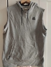 Reebok Hoodie ohne Ärmel – Grau – Größe L – NEU