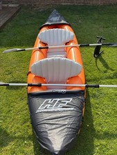 2 Person Inflatable Kayak with Paddles and Pump