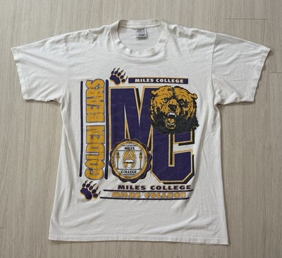 Vintage 90s Miles College Golden Bears  Demanding Respect  Shirt XL HBCU Alabama