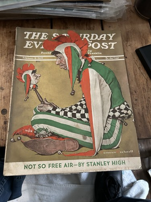 #ad The Saturday Evening Post February 11 1939 Norman Rockwell Stanley High $28.00