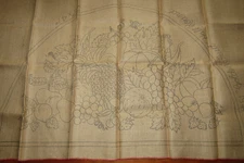 JOAN MOSHIMER BURLAP RUG HOOKING PATTERN #51 GOLDEN FRUIT 25" X 41" HALF ROUND