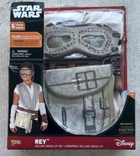 STAR WARS  REY  6 pc. Dress Up Set / Halloween Costume  Child 6-8  NEW