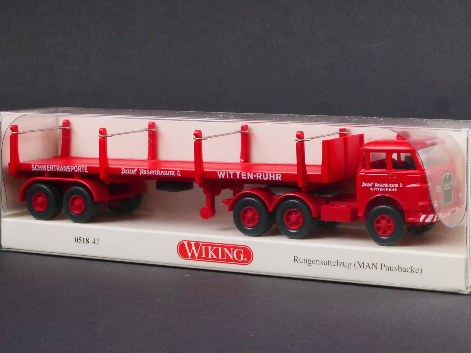 Wiking MAN Lkw Pausbacke SZ Rosenkranz Witten 1:87 Mint! OVP 051847