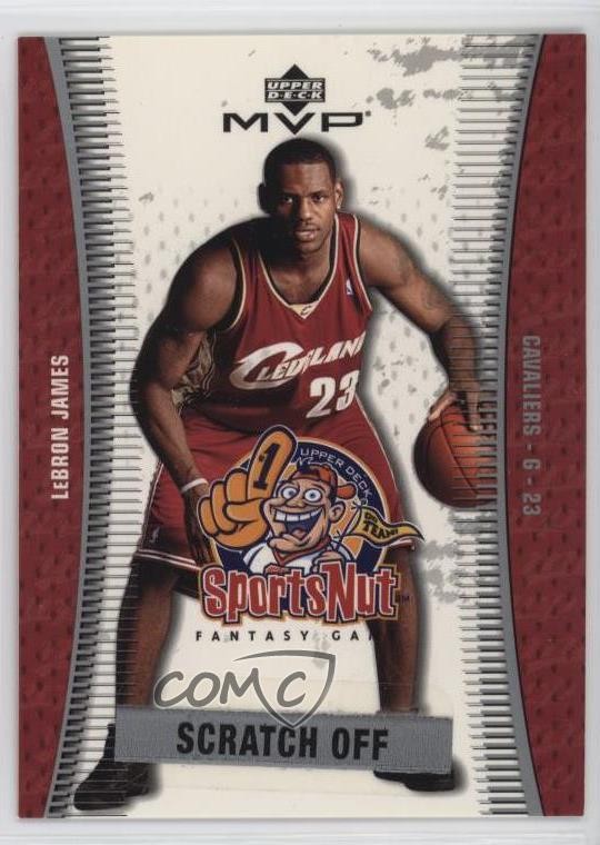 2003-04 Upper Deck MVP SportsNut LeBron James #SN90 Rookie RC