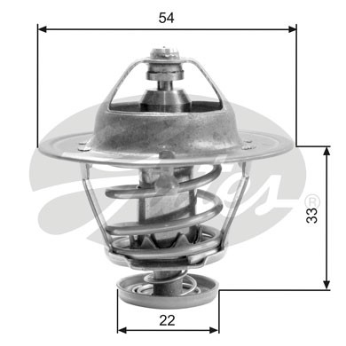 ENGINE COOLANT THERMOSTAT GATES TH22682G1 P FOR VAUXHALL BRAVA,MIDI II - Picture 2 of 5