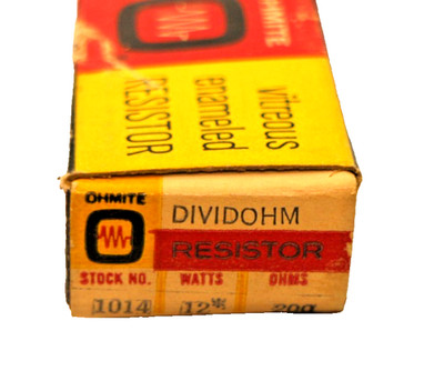 Ohmite Dividohm 1014 Adjustable Wirewound Power Resistor 12*W 200 Ohm New In Box