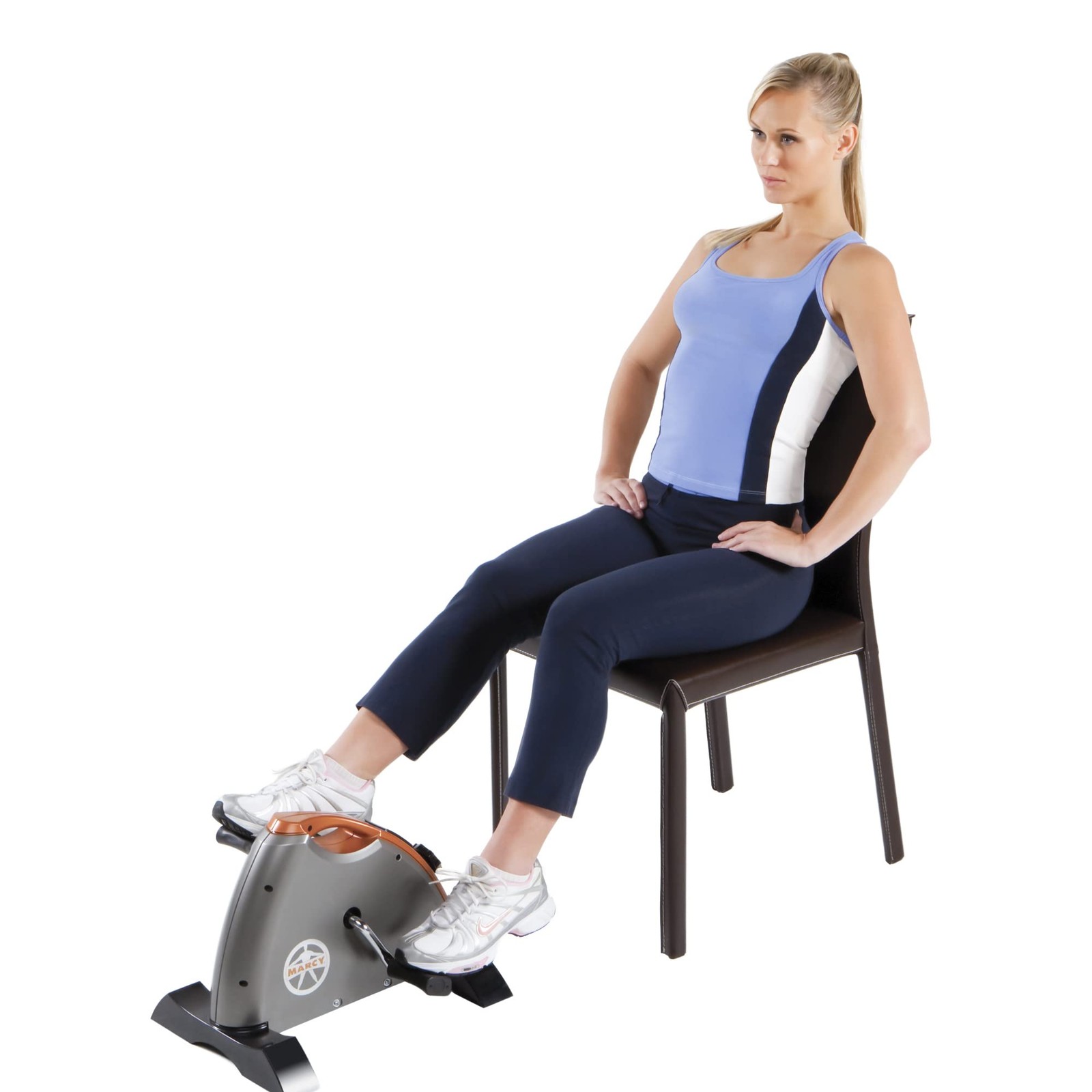 Marcy Cardio Mini Cycle &ndash; Portable Cardio Machine with Var