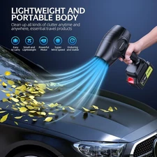 Electric Cordless Leaf Blower – 2×4.0Ah Batteries, 60000RPM, Lightweight Tool