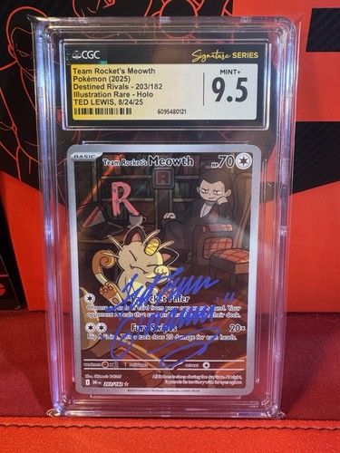 Team Rocket's Meowth graded CGC 9.5 for sale on eBay