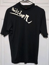 Quicksilver Rash Guard taglia small UV Tech camicia nera manica corta surf nuoto