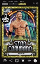 DIGITAL WWE SLAM 50cc LA KNIGHT STAR COMMAND COSMIC CHROME 25 LEGENDARY