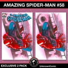 AMAZING SPIDER-MAN #58 UNKNOWN COMICS EXCL GABRIELE DELL'OTTO TRADE & VIRGIN SET