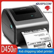 Phomemo D450BT Shipping Labels Printer 4 x 6 Label Printer Thermal Printer UPS