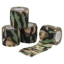 2" 14.76ft Camo Tape Wrap 4 Rolls Self-Adhesive Camouflage Tape Classic