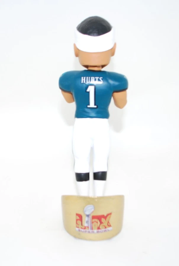 Bobblehead Jalen Hurts Philadelphia Eagles Super Bowl LIX MVP 10" numerado - Imagem 3 de 4