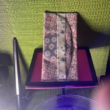 Handmade Wallet for Ladies Glittery Floral Pattern