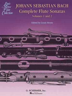 Complete Sonatas for Flute Volumes 1  2 - Sheet music By J S Bach - GOOD