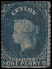 Ceylon #39 Used perf 13
