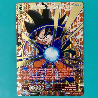 Son Goten Joining the Party BT24-013 Alt Art Gold Holo Foil Beyond Generations