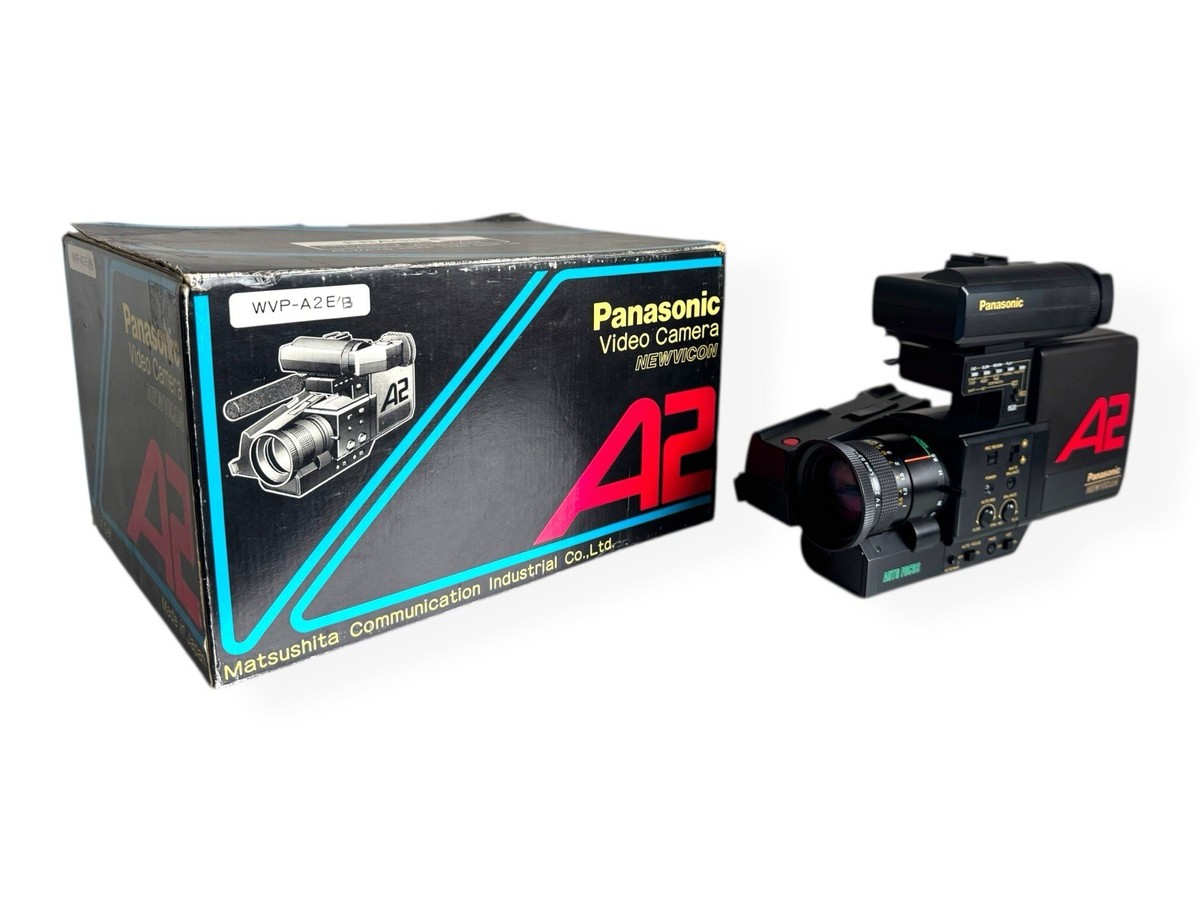 Panasonic Vintage A2 Video Camera WVP-A2E Boxed With Cables And