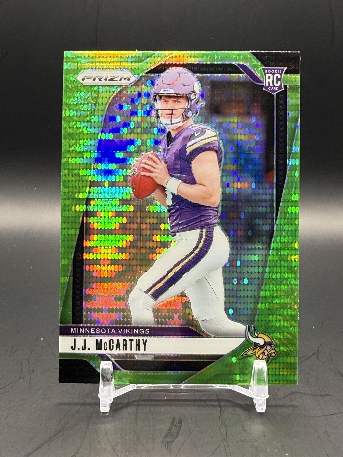 JJ McCarthy 2024 Prizm #400 Neon Green Pulsar Price Guide - Sports