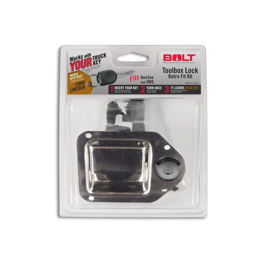 Kit de pestillo de caja de herramientas Bolt 7022698 retro-fit para llaves Ford / Lincoln / Mercury Foto 2 de 4