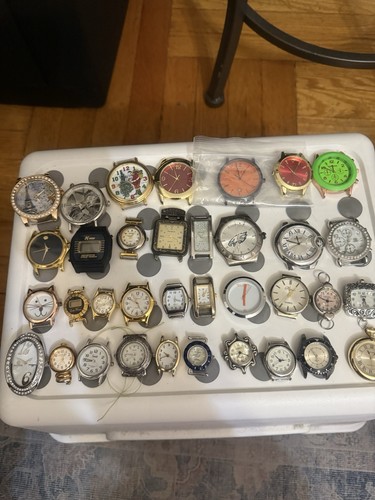 Lot Of 35 Mens&Womans Watches Untested Parts Repair Lbs Pounds