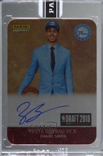 2018-19 Panini Instant NBA Draft Metal 11/25 Zhaire Smith #PIM-ZS Auto im4
