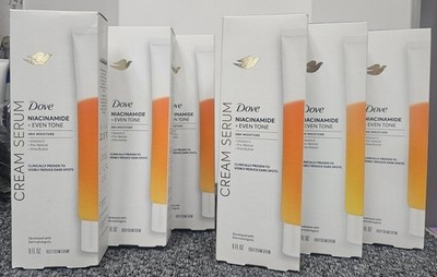 6 X Dove Body Cream Serum NIACINAMIDE + Even Tone Lotion 8oz /each