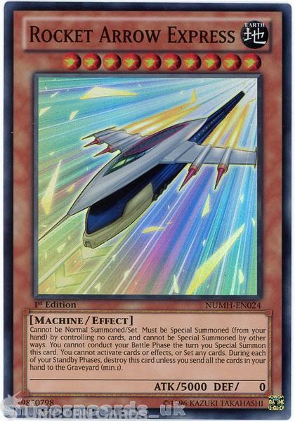 NUMH-EN024 Rocket Arrow Express Super Rare 1st Edition Mint YuGiOh Card