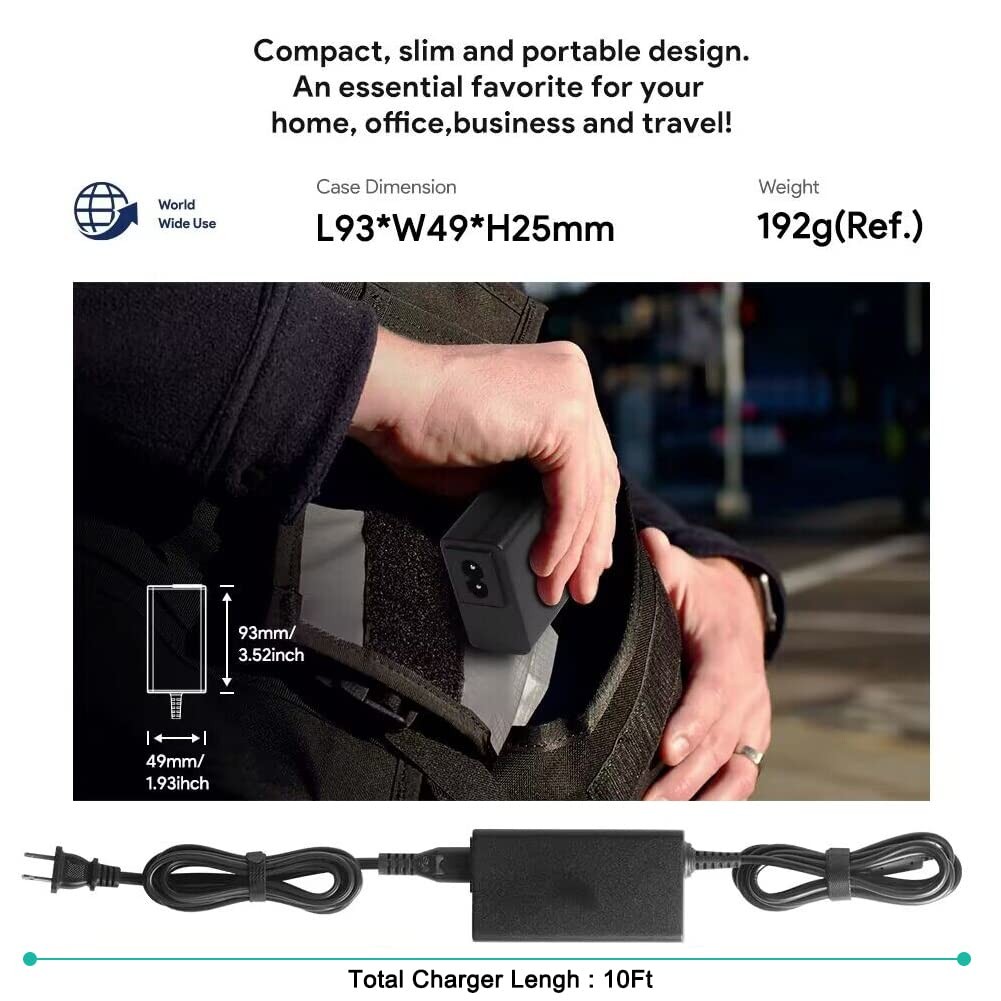 DJI Phantom 3 Series Drone AC Adapter Charger - UL Listed Replacement