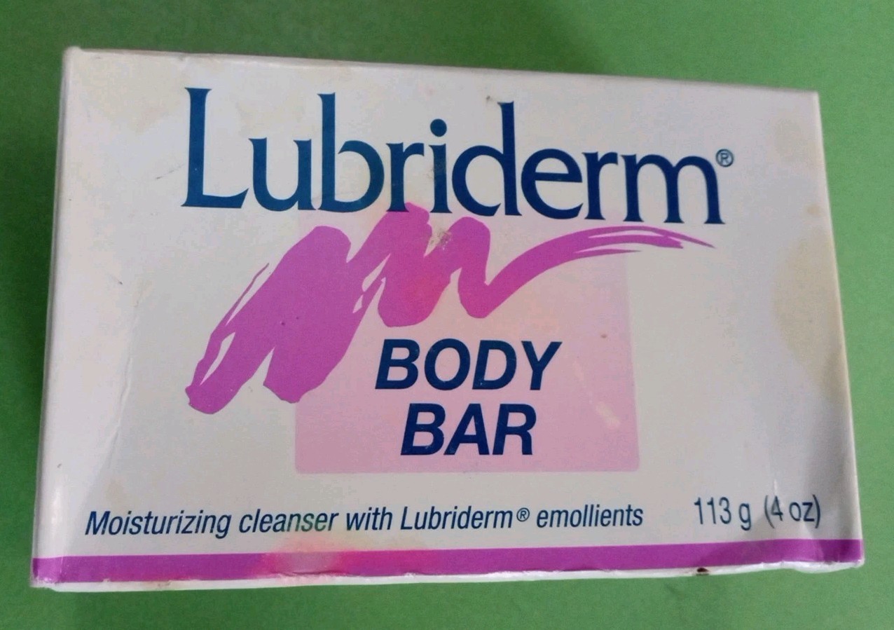 Lubriderm Body Bar Soap Moisturizing Cleanser 4 oz 