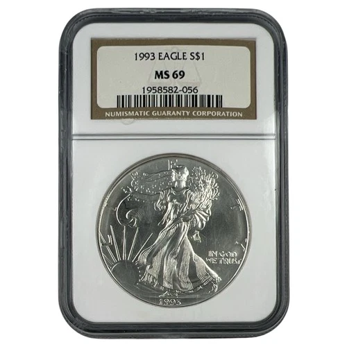 1993 American Silver Eagle - NGC MS69 NA207