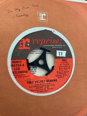 Nancy Sinatra & Lee Hazlewood - Some Velvet Morning  7  vinyl.  1967. Reprise