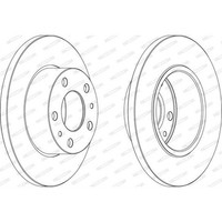 Ferodo 2X Bremsscheibe Hinten Ø276 Mm Voll FüR Iveco Daily III