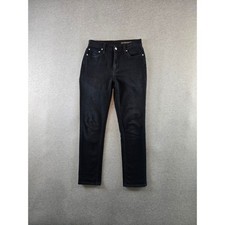 Outerknown Liberty Straight SEA Jeans Women 25 Black Organic Cotton Made in USA