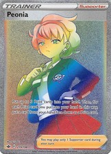 Peonia 219/198 Rainbow Rare Chilling Reign Pokemon Near Mint on eBay
